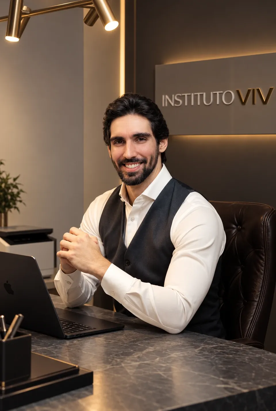 Dr. Vinicius Valença, médico do esporte, no Instituto VIV
